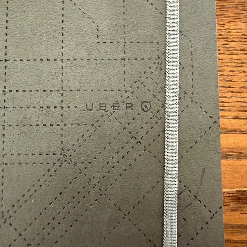 Uber Branded Notebook Journal Gray Map City Design Elastic‎ Band